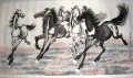 Xu Beihong Laufpferde 2 alte China Tinte